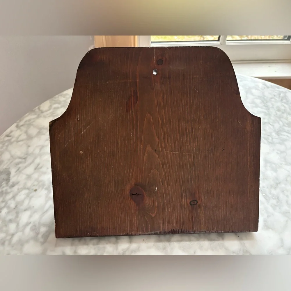 Wooden wall-mounted baseball bat and ball display rack